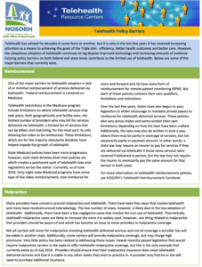 Telehealth Policy Barriers