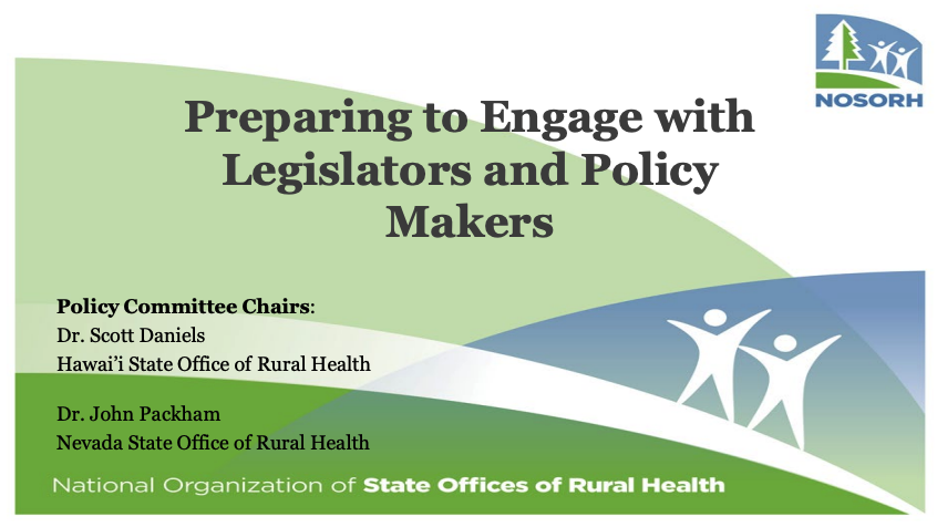 Preparing to Engage with<br />
Legislators and Policy<br />
Makers